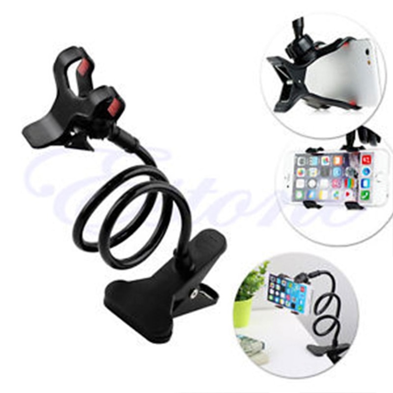 Soporte Universal para cama perezosa, montaje de escritorio para coche, para teléfono móvil, brazo largo,