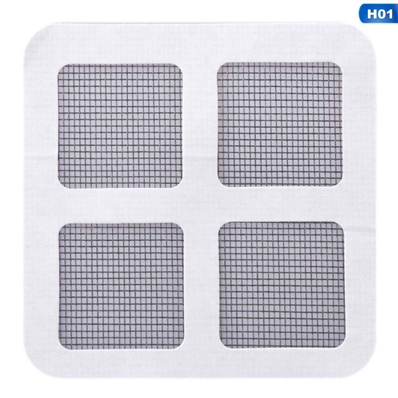 5 stuks/pak raam thuis zelfklevende anti-muggen vliegen insecten net reparatie scherm muur patch stickers gaas raamhor: H01