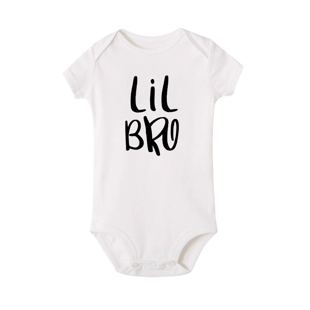 1 st big bro &amp; lil bror pojke syskon familj matchande t-shirt nyfödd barnbyxa storebror lillebror syskonkläder