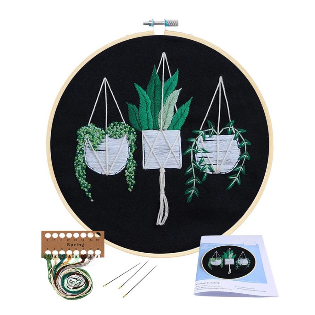 Embroidery DIY Material Package Beginner Embroidery Semi-finished Product Kit Home Craft Decor
