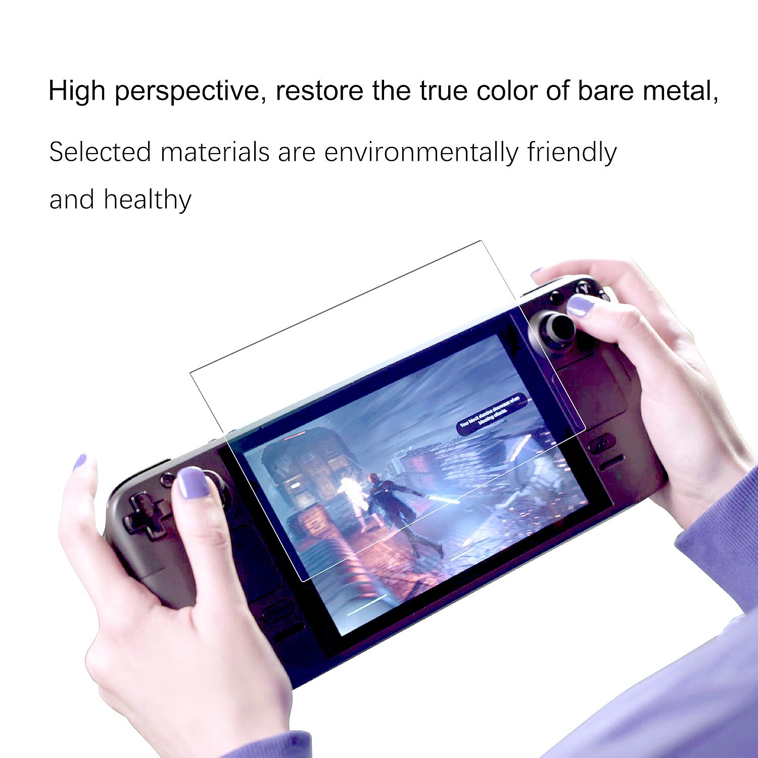 Tempered Glass Film for Steam Deck Console Protective Film Anti-fingerprint Screen Protector Game Accessories