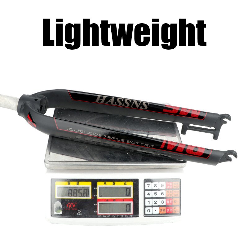 HASSNS MD5 Fork for Bicycle MTB 26 Rigid Fork 29 Mountain Bike 27.5 Front 160mm Disc Aluminum Alloy Downhill Frame Shock Cycling