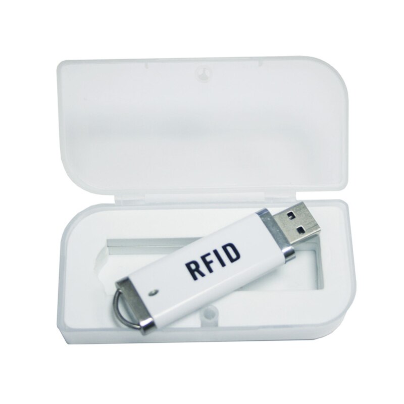 Portable MINI USB RFID IC ID Card Reader 125KHz TK4100 Chip Proximity 13.56MHz S50 S70 NFC Tag Scanner Play and Plug White