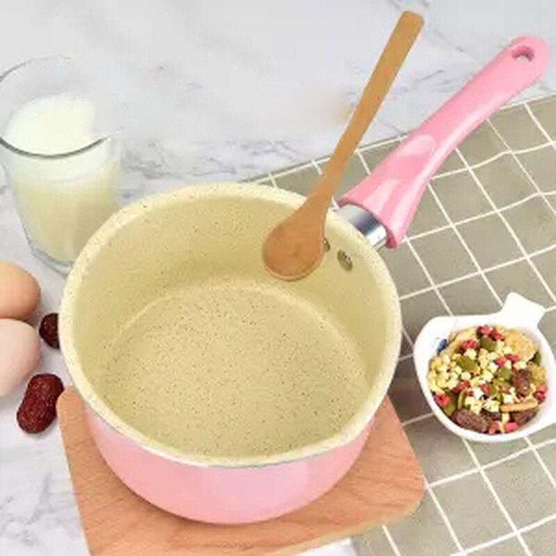 Mælkegryde non-stick baby babymad gryde baby lille mælke gryde mælk instant noodle pot induktionskomfur lille suppe gryde wok