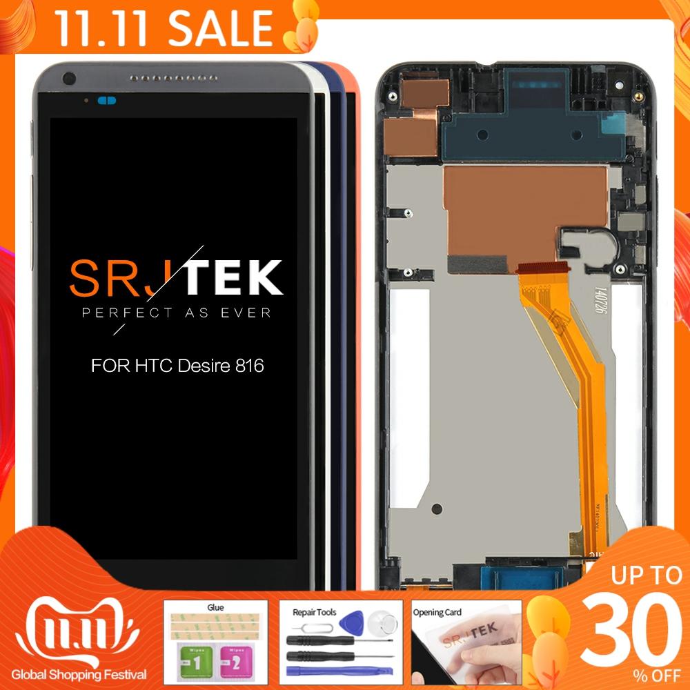 5.5 "für HTC Verlangen 816 LCD berühren Bildschirm Digitizer mit Rahmen LCD Reparatur Teile D816 Für HTC D816G Anzeige 816W 816G 816H Glas