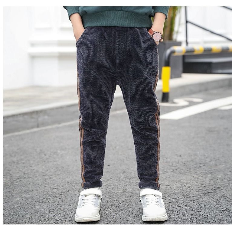 Nuovo bambino di Modo Del Ragazzo di Inverno Pantaloni per 2-12T Anni per Bambini di Velluto A Coste Dei Pantaloni Dei Ragazzi di Velluto Spessore Caldo casuale Pantaloni Abbigliamento per Bambini