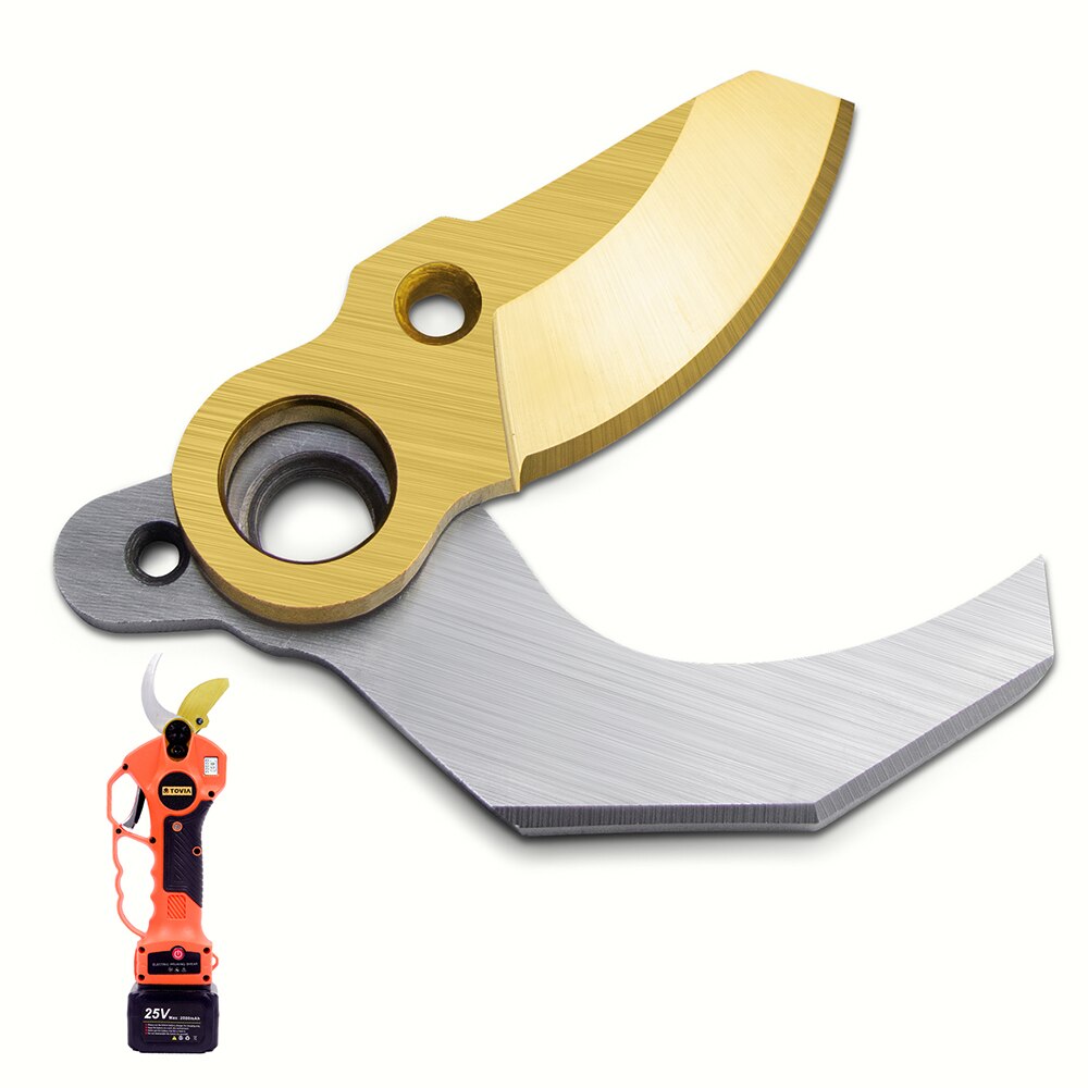 T TOVIA SK5 40mm Electric Shears Upper Lower Blade Pruner Pruning Shear Titanium Plating Top and bottom blades 30mm: 25V-3