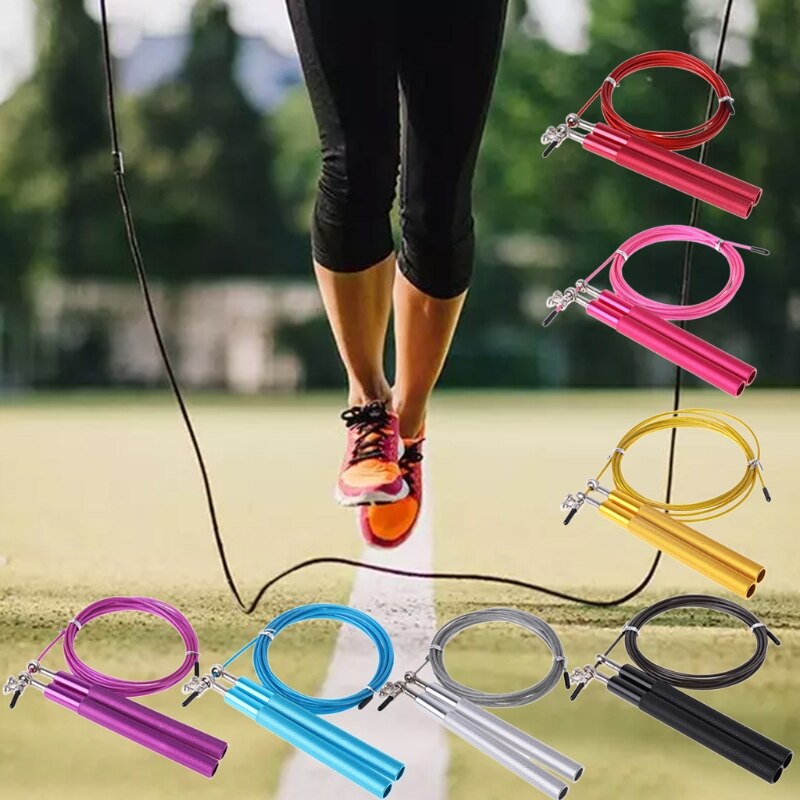 Corde à Sauter Réglable Fitness - Pivot 360°, Roulements à Billes Rapides - Pour Boxe, Cardio, Doubles Sauts - Hommes, Femmes, Enfants