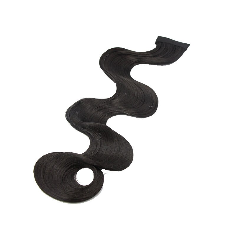 Flequillo de pelo de onda profunda para mujer, negro, marrón, accesorios para el cabello Vintage, estudio de fotografía: 4