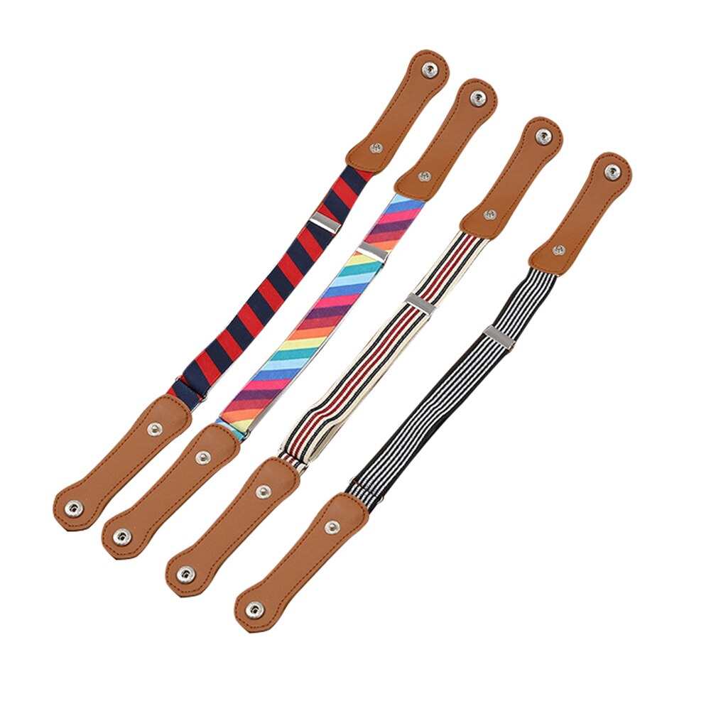 Sanwood børn børn spænde fri elastisk bælte stretch talje justerbar linning til dreng pige stribede bælter