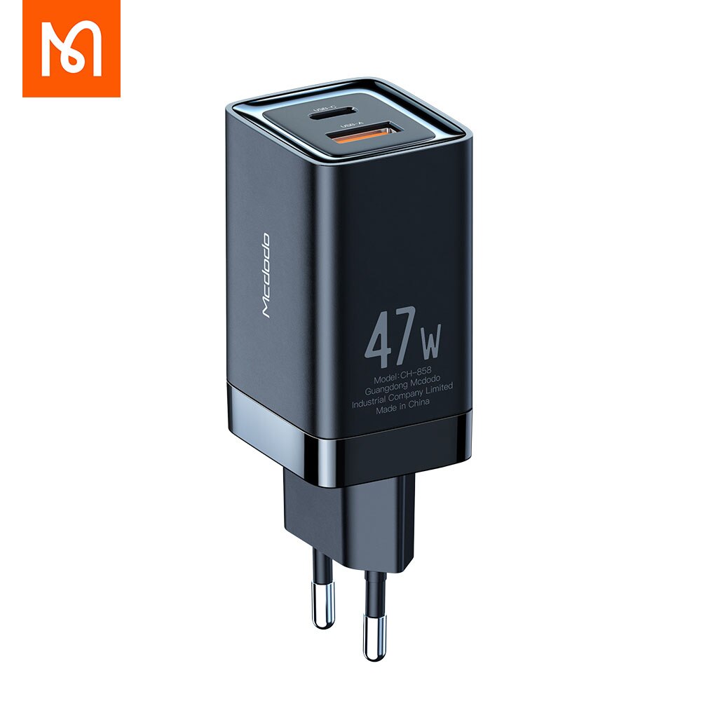 Mcdodo 47W Fast Charger Type C Pd Quick Charge 3.0 QC4.0 Eu Plug 2 Poorten Usb Voor Iphone Draagbare mobiele Telefoon Oplader