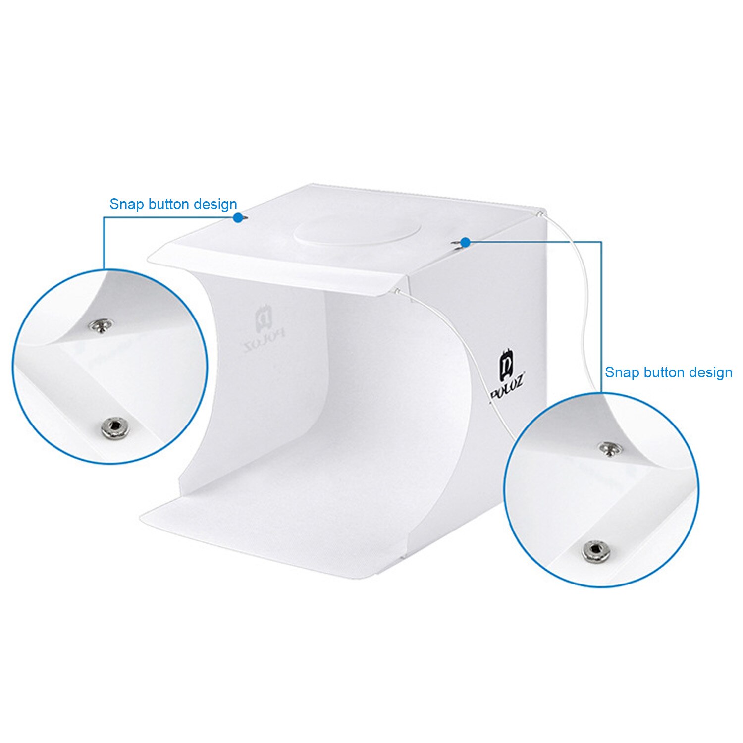 Gosear plegable Mini LED foto estudio fotografía caja de luz tienda con Cable USB telones de fondo para artistas profesionales