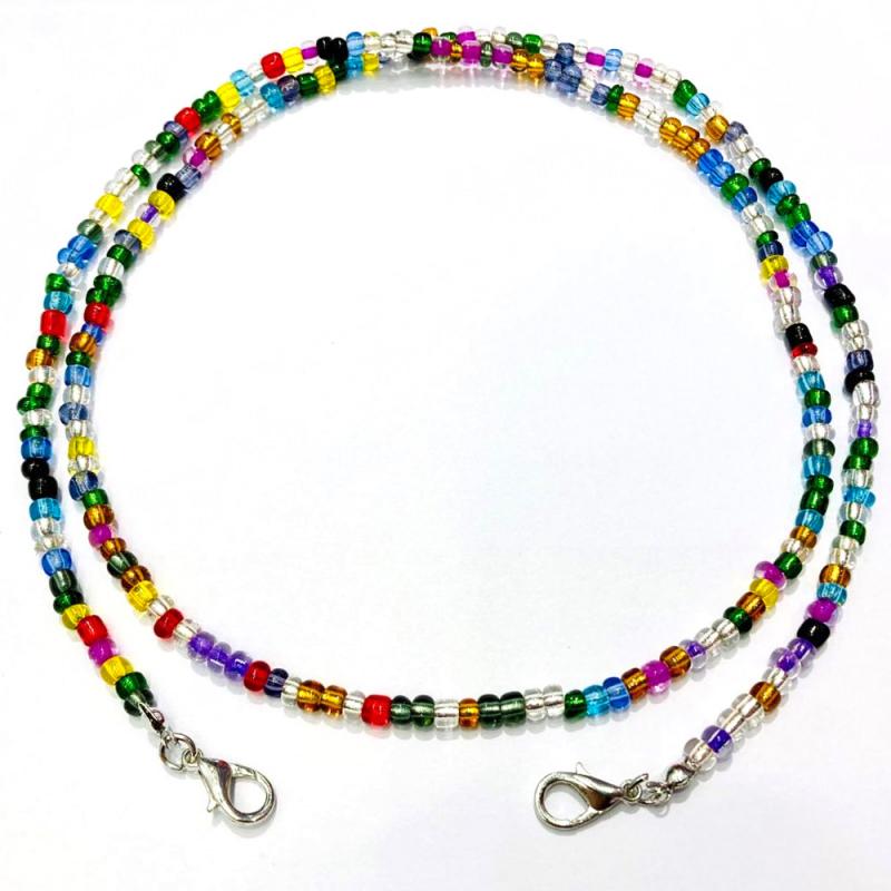 Cadena de mascarilla de longitud ajustable para mujer y niño, accesorios de cadena para cuello, soporte de correa de seguridad, , 1 unidad: 12-70cm