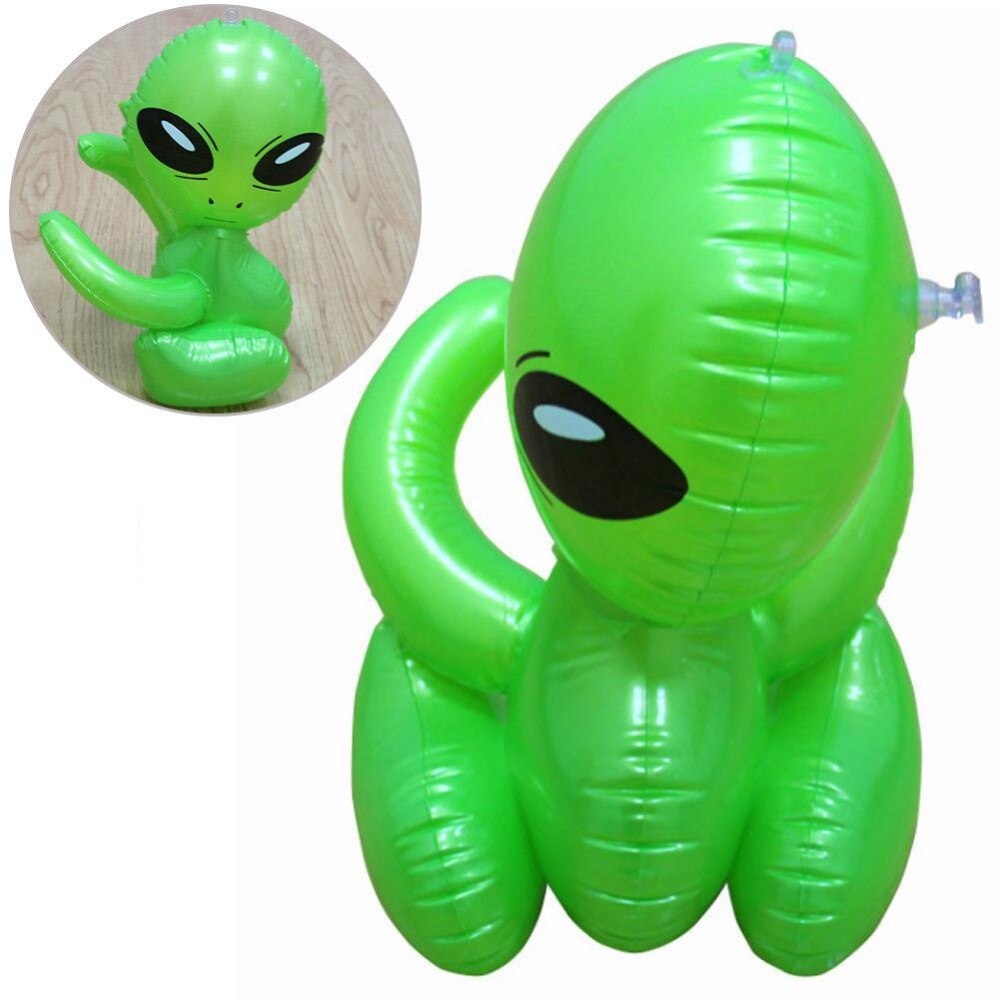 Juguetes De extraterrestre inflable Dongzhur, modelo Tricolor Alien, juguete relleno de aire, 85 cm, propiedades de escenario, protección ambiental, juguetes de PVC para niños