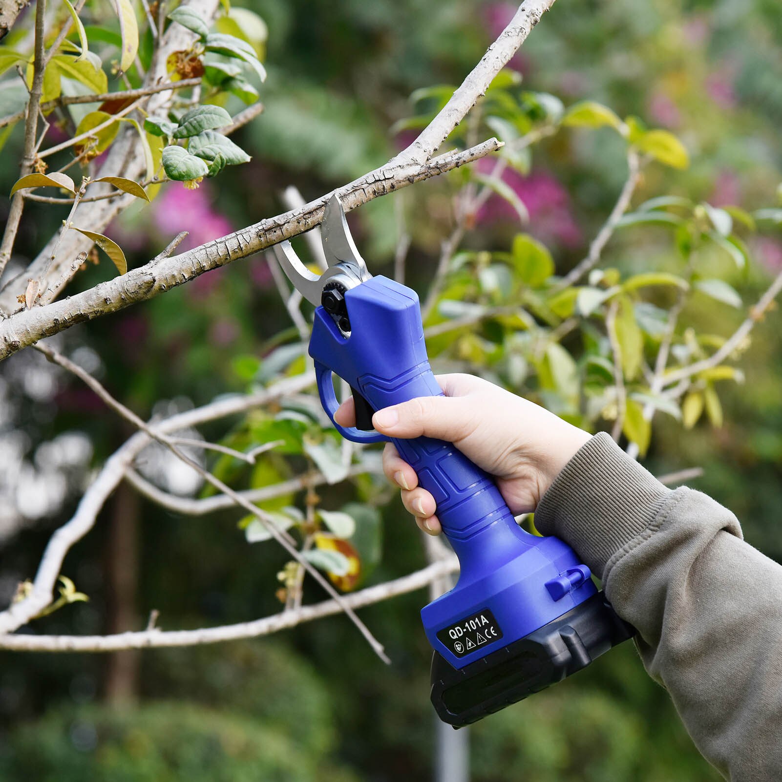 Podadora inalámbrica, tijeras de podar eléctricas, cortador de árboles, bonsái, herramienta eléctrica de jardín con batería de litio