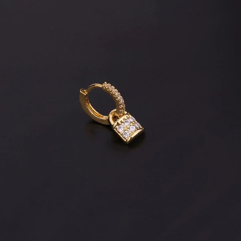 Key Snake Cross Lock Lighting CZ Ear Piercing Cartilage Earring Conch Rook Tragus Helix Cartilage Tragus Piercing Jewelry: 5