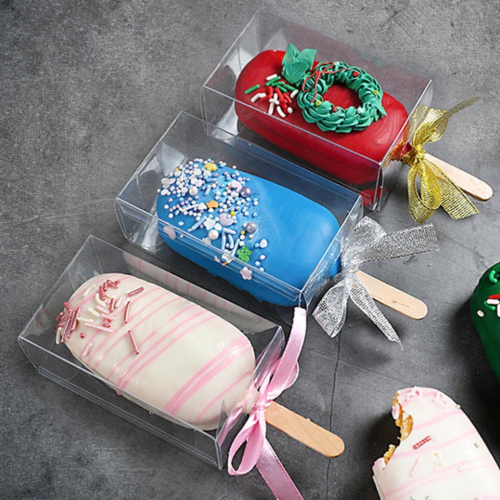 28 Pcs/set PVC Clear Candy Box Birthday Wedding Favor Transparent Chocolate Candy Boxes Sweet Candy Bags Packag Box Home