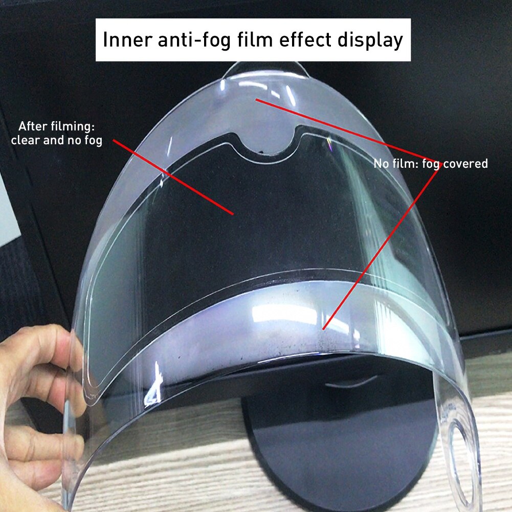 Pinlock anti-dugg hjelm film motorsykkel anti-dugg linse anti-dugg klar film klistremerke til motorsykkel hjelm tilbehør