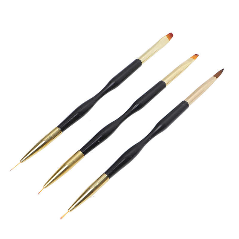 Zestaw pędzli do stylizacji paznokci ergonomiczny uchwyt ABS malowanie paznokci pędzelek do kresek dla Salon paznokci do paznokci artysty dla domu