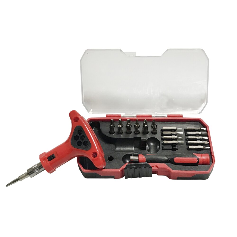 Hand Tool Set Algemene Hand Tool Kit met Plastic Tool box Storage Case Combinatie Hamer Dopsleutel Schroevendraaier