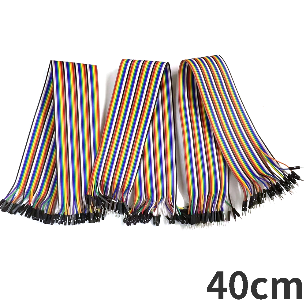 40-120PCS Jumper Wire DuPont Line DuPont Cable Connection male to male+female to female and male to female for Arduino DIY KIT: grey
