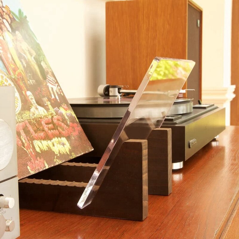 Vinylpladeopbevaringsholder - akrylender - vis dine singler og lps i denne moderne bærbare rackenhed