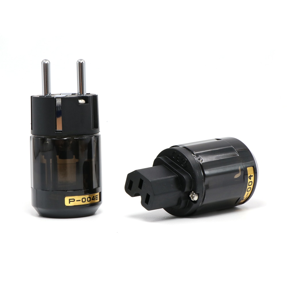 P-004E plaqué Rhodium EUR prise de courant alternatif Schuko prise C-004 connecteur IEC