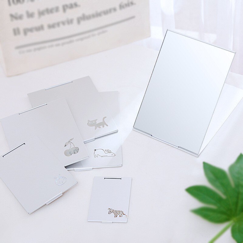 Archieven Kleine Spiegel Vouw Met Een Draagbare Spiegel Make-Up Spiegel Enkelzijdige Originaliteit Vrouw Vierkante Almirror Mini-Kaart