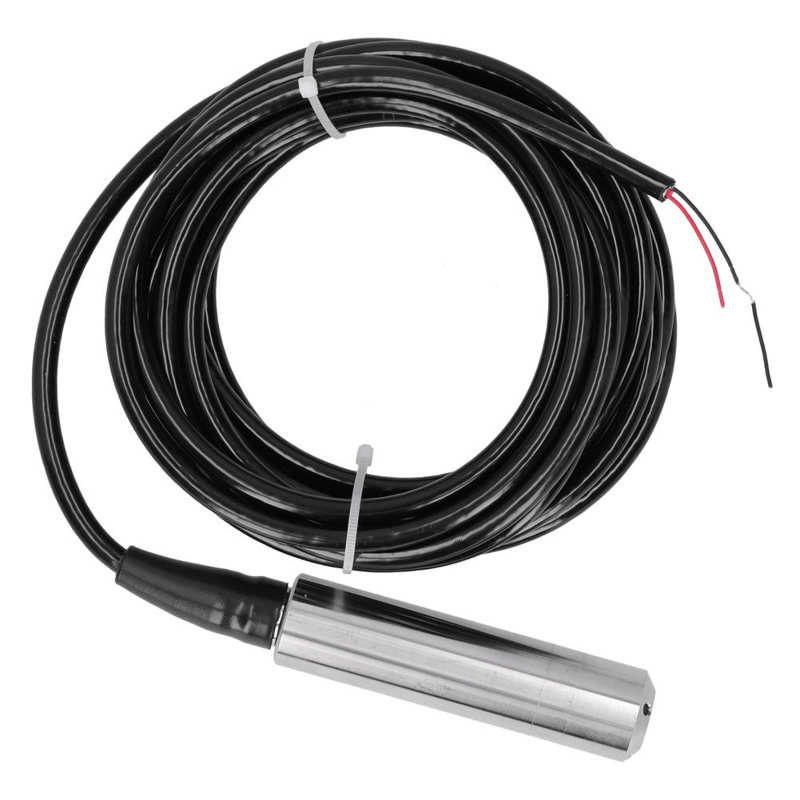 Liquid Level Transmitter 5m Cable Water Level Sensor Detector 12-32VDC 4-20mA Liquid Level Sensor