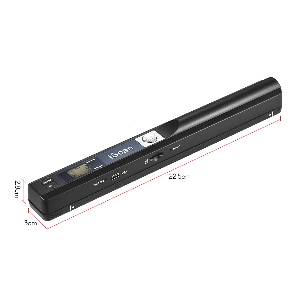 Draagbare Draadloze Document & Beelden Scanner Boek Scanner A4 Size 900Dpi Jpg/Pdf Formaat Lcd Display Voor Reciepts boeken