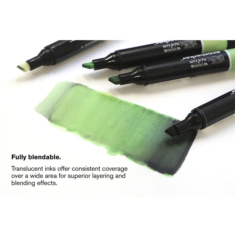WINSOR & NEWTON Alcohol Based Promarker 6/12/24/48/96 Colors Set Twin/ Double Tip Marker Pens Pro Marker For Artists