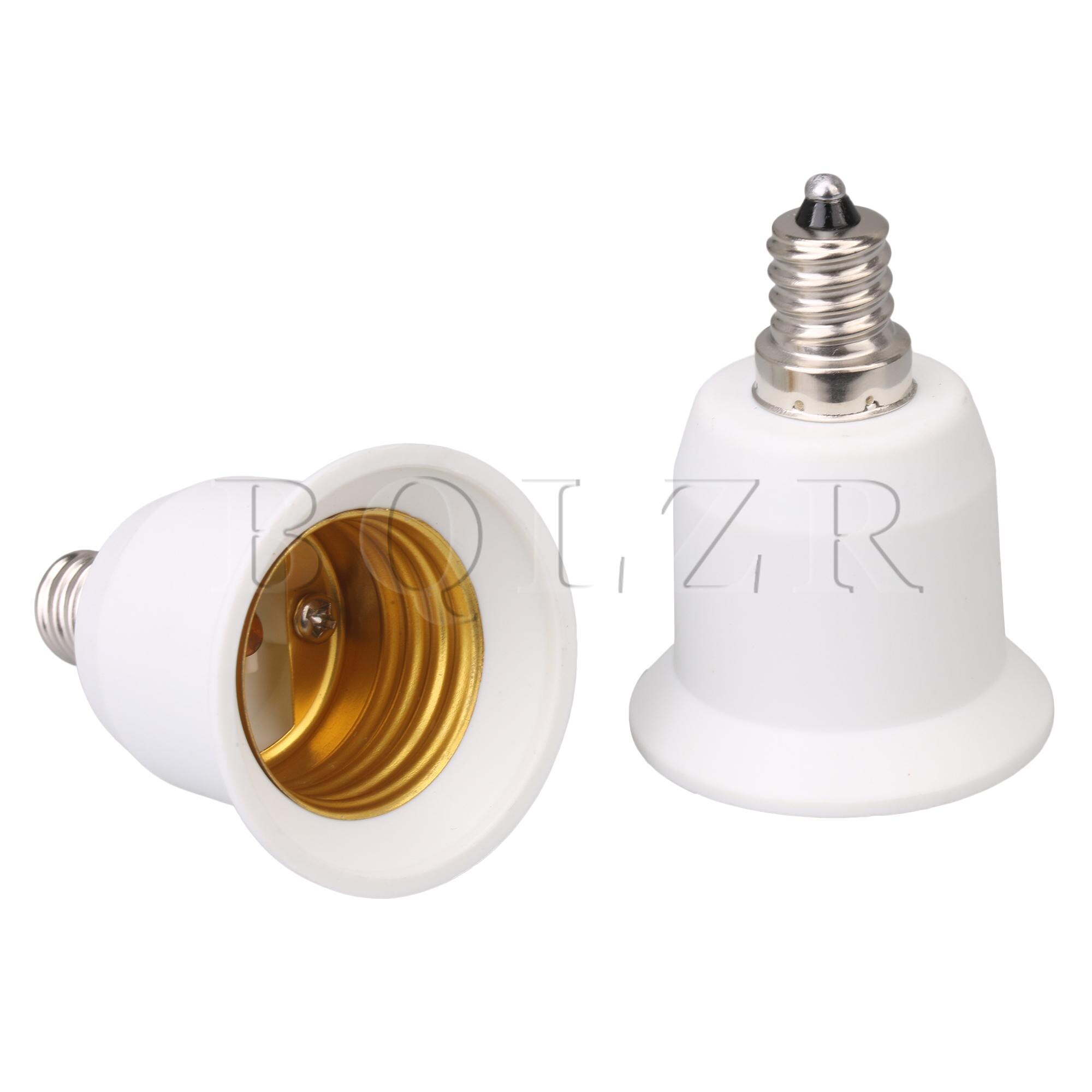 BQLZR 5 x rallonge de douille d'ampoule blanche E12 à E26 adaptateur d'extension de prise
