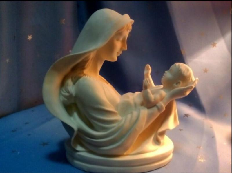 Home Baby Jesus statue ornaments maternal Catholic holy Mother's Day