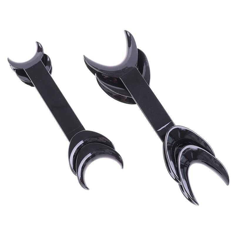 4 Pezzi Retrattore Guancia Dentale Aprilabbra A Doppia Testa A T - Nero, Per Uso Intraorale - Foto 6