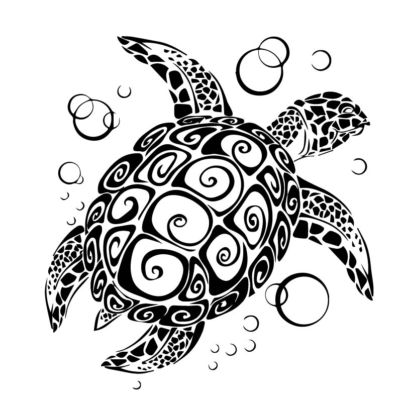 YOJA 30x27.9CM Funny Turtle Home Fecor Wall Sticker Bathroom Shower Glass Decal G2-0159