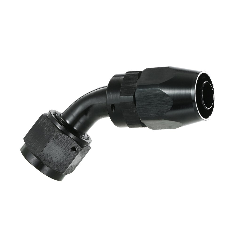 Een-10 AN10 Rechte 45 Graden Swivel Ptfe Brandstof Olie Gevlochten Slang Fitting 10 Een Gevlochten Slang Fitting An10 45 Graden