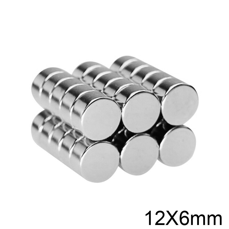 5 ~ 50 stk 12 x 6 mm søg magnetisk magnet med mindre diameter 12mm x 6mm små runde ndfeb magneter 12 x 6mm neodym magneter skive 12*6 mm