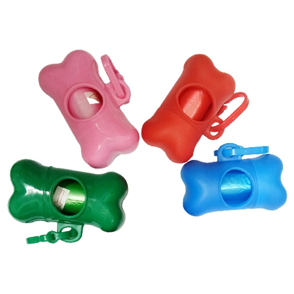 Pet Waste Bag Dispenser For Dog Waste Bag Holder - Plastic Garbage Bag Dispenser Carrier Case，Dog Pet 1 Roll Waste Poop Bags