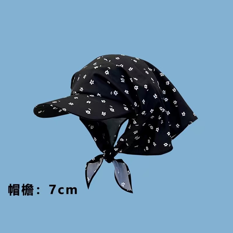 Baseball Cap met grote rand 2025, hoofddoek, zomerzonneschermhoed, Koreaanse versie, vlinderboog, dameszonnehoed: Paars