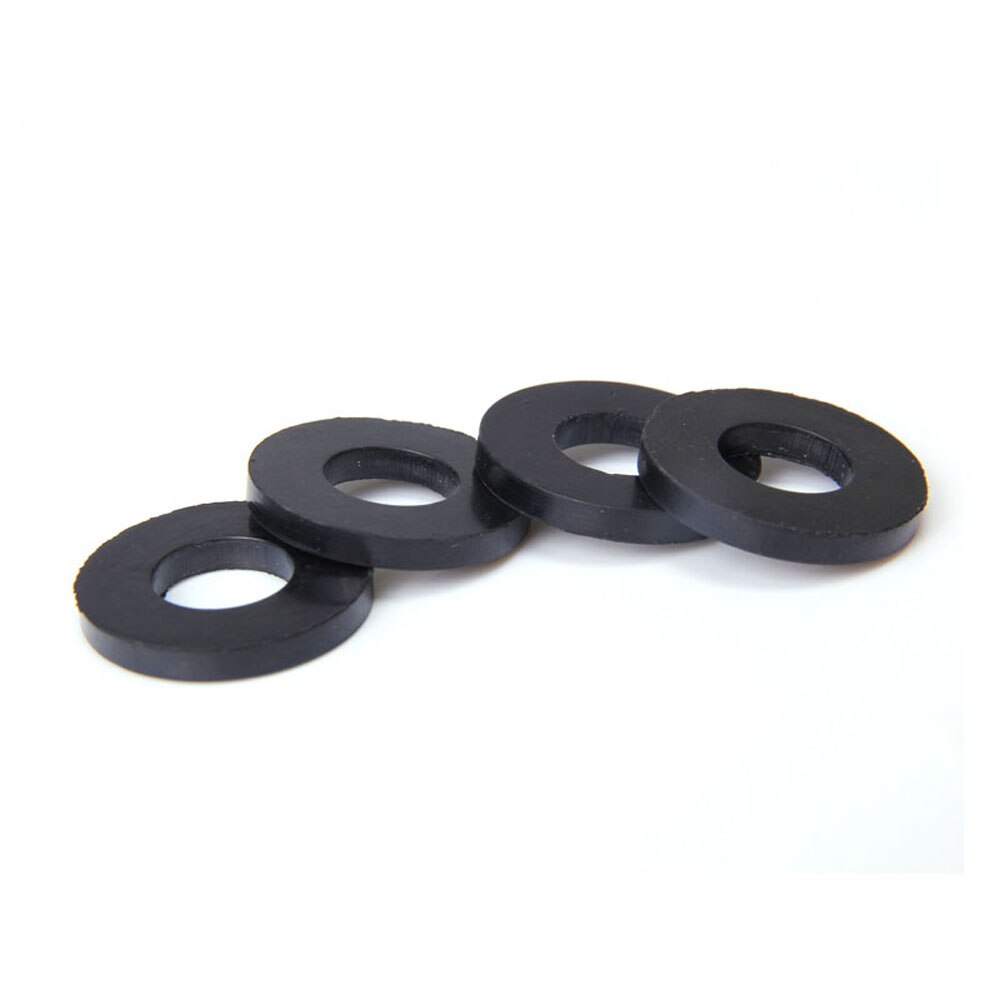 10 Stück flache Dichtungen Innendurchmesser 4 mm-30 mm NBR Gummi-O-Ringe Anti-Öldichtungsscheiben Schwarz