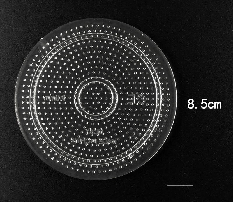 2.6Mm Hama Kralen Transparant Pegboard Puzzel Perler Zekering Sjabloon Voor Creatief Educatief Speelgoed: Small round