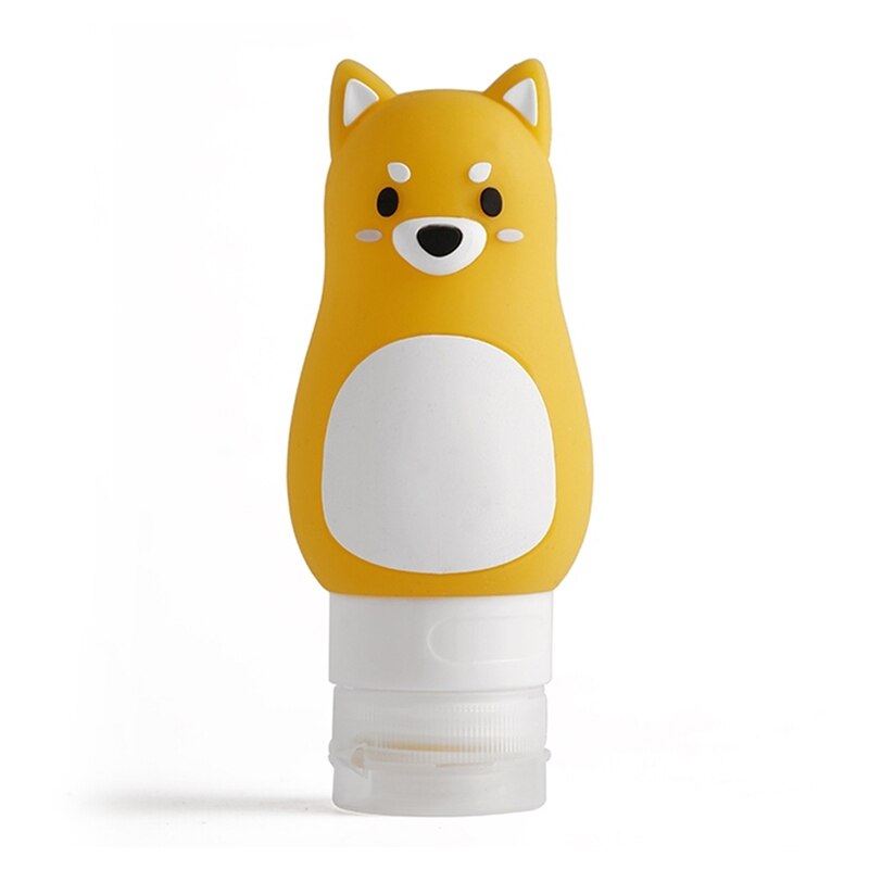 TTLIFE-bouteille vide en Silicone dessin animé, ensemble de bouteilles de voyage, pour Gel douche Portable, shampoing, bouteille de lavage, organisateur de maquillage: 70ML