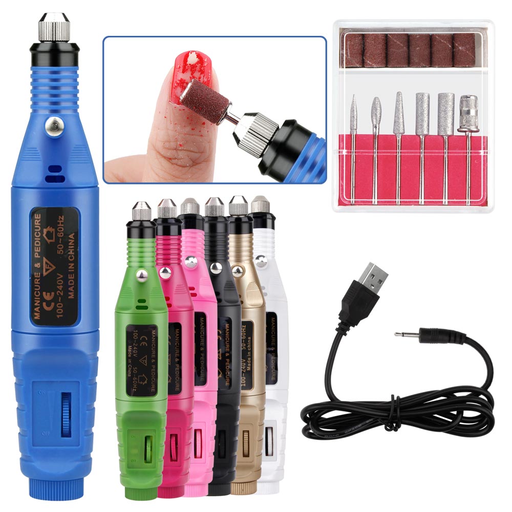 Elektrische Machine Pedicure Cutters Manicure Voor Frezen Manicure Pen Nail Boren Apparaat Nail Art Cuticle Gel Remover Tool