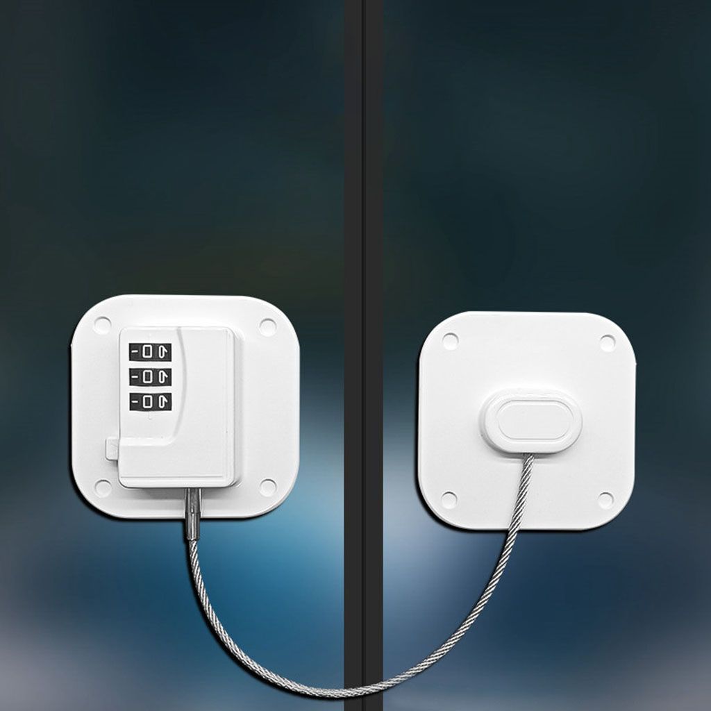 1Pc Baby Veiligheid Kabinet Sloten Schuiven Kast Deursloten Baby Veiligheid Koelkast Slot Met Sleutels Of Codeslot