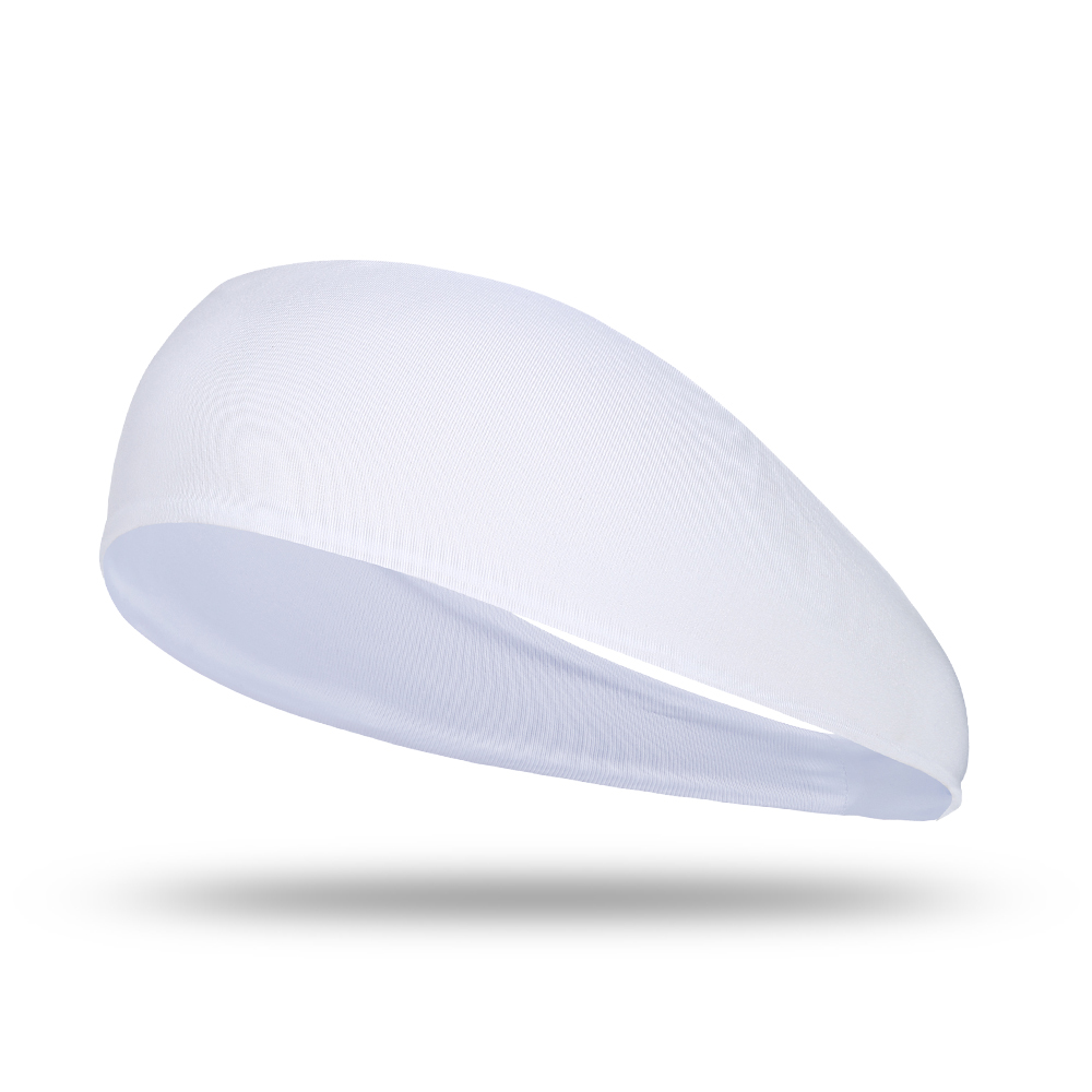 Elastische zweetband, ademende haarband van cationische stof, hoofdband voor mannen, haaraccessoires, vochtafvoerend, voor vrouwen en meisjes: Zilver