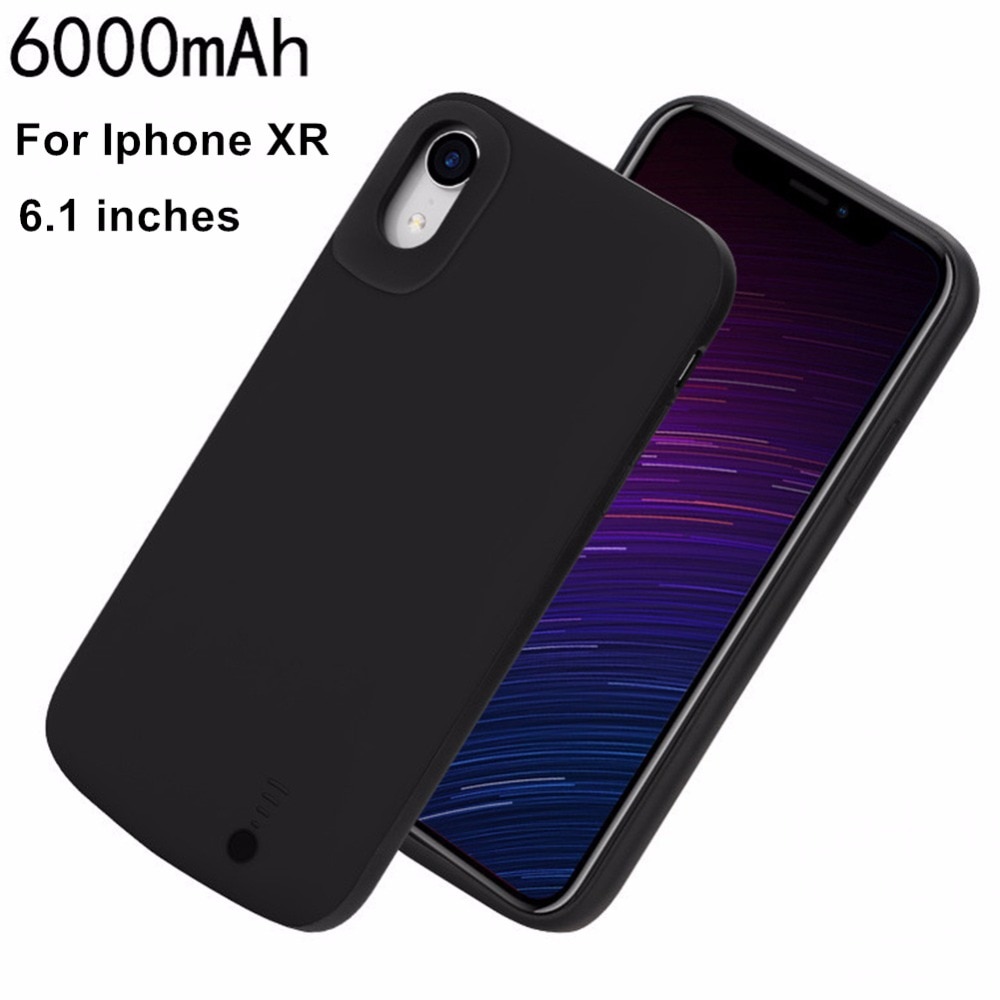 6000 Mah Batterij Oplader Voor Iphone 6 6s 7 8 X XS XR MAX Smart Audio-uitgang Batterij case Cover