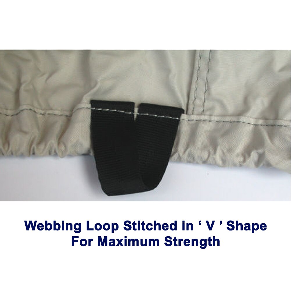 Economy 12ft-22ft Trailerable Boat-Cover Marine-Grade Heavy-Duty Oceansouth Water Sun proof UV Protection Ski-boat Mooring Cover