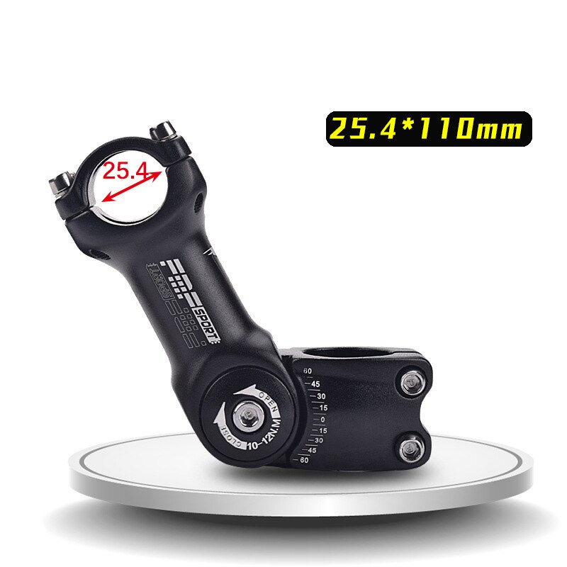 FMF Bike Stem adjustable angle stem 25.4mm 31.8mm handlebar height increase riser stem mtb mountain bike road: 25.4mm-110mm