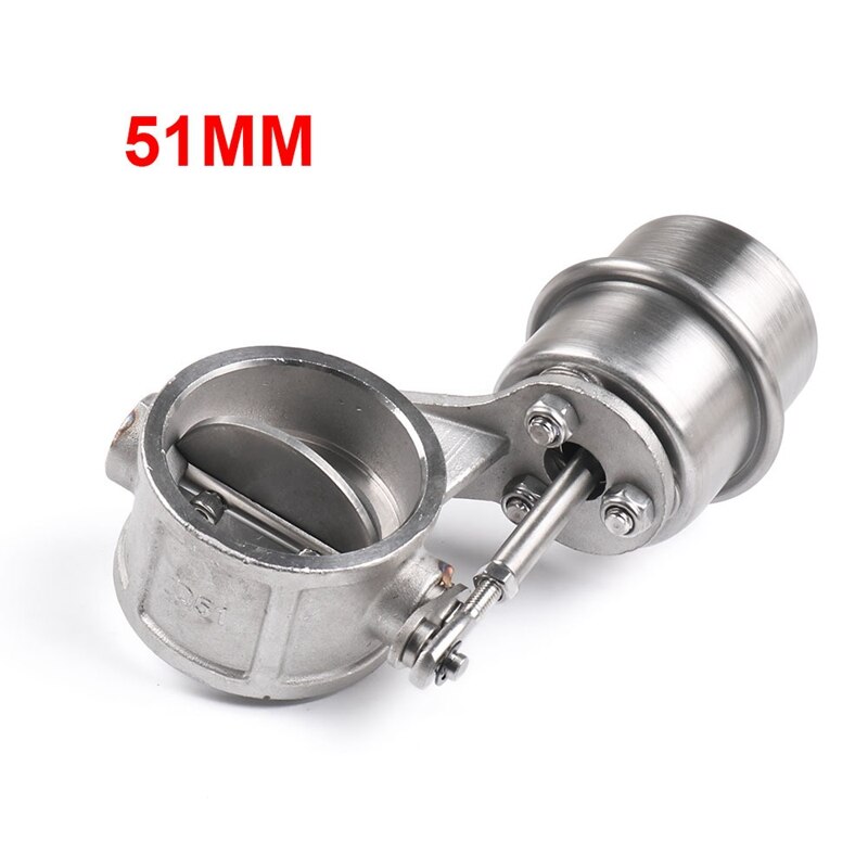 Car Exhaust Control Valve Boost Vacuum Activated Exhaust Cutout Open Style Pressure 1 BAR: 51mm