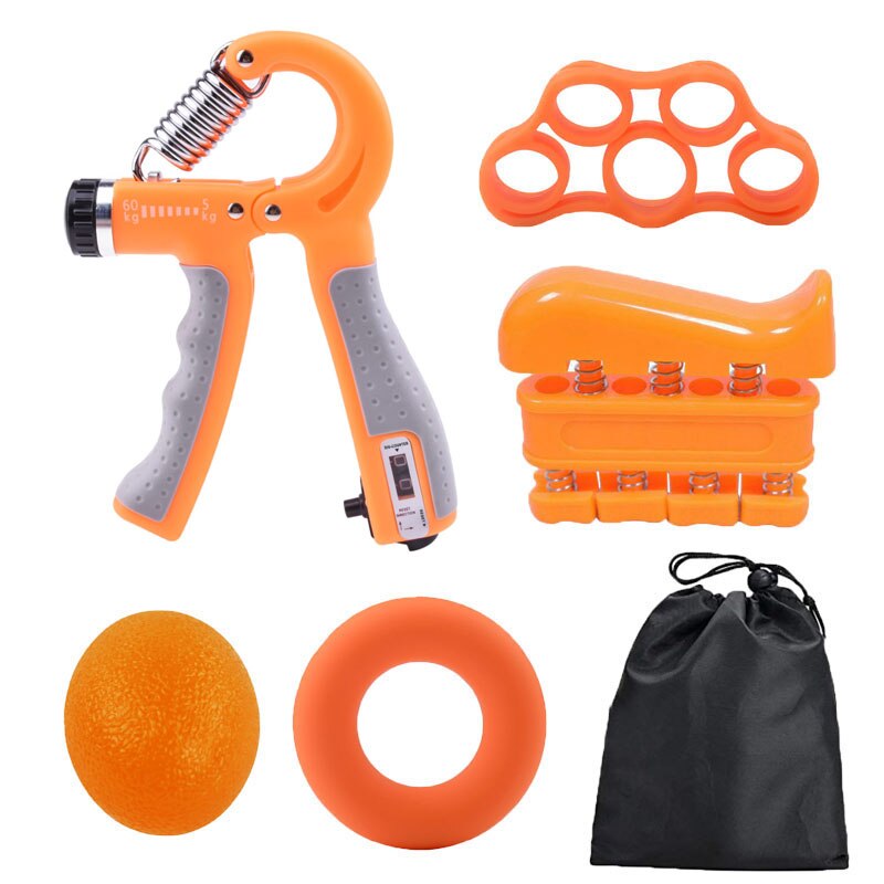 Fortalecedor de agarre de mano para hombre, ejercitador pesado ajustable, rehabilitación de recuperación muscular, entrenador de dedos, 5-60kg: Amarillo claro